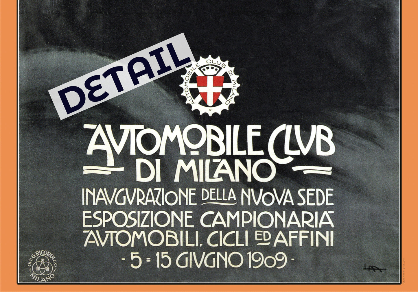 Automobile Club de Milano, 1909 | Leopoldo Metlicovitz