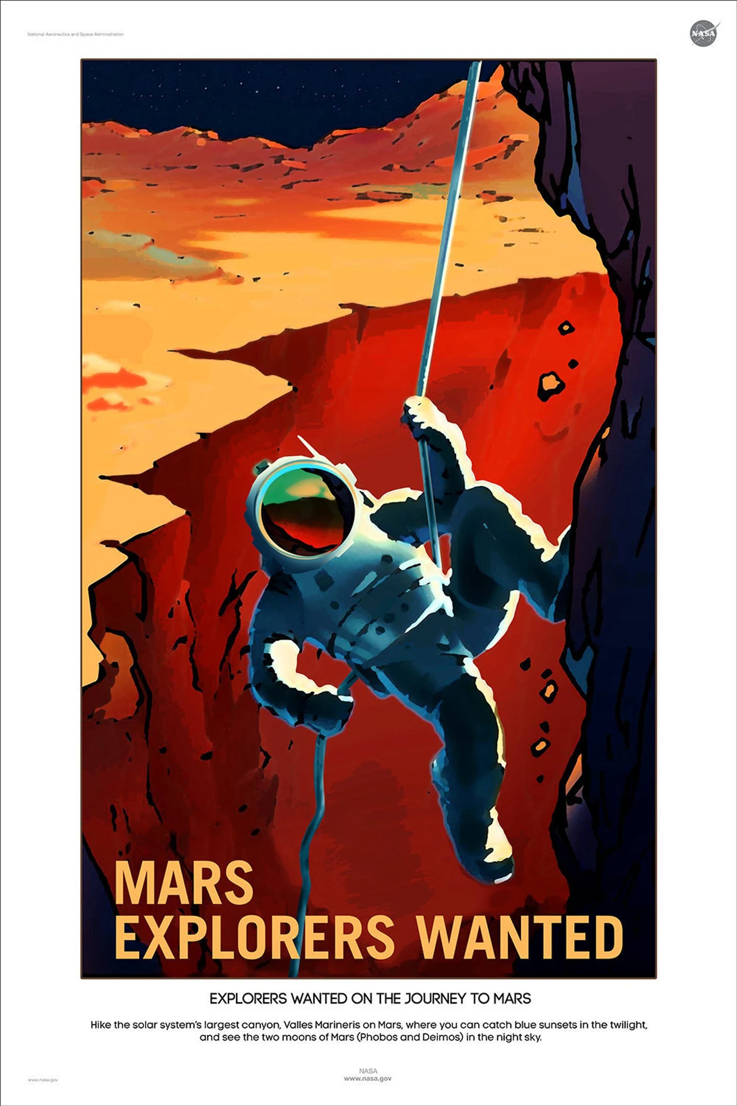 Explorers Wanted - MARS Recruitment Poster