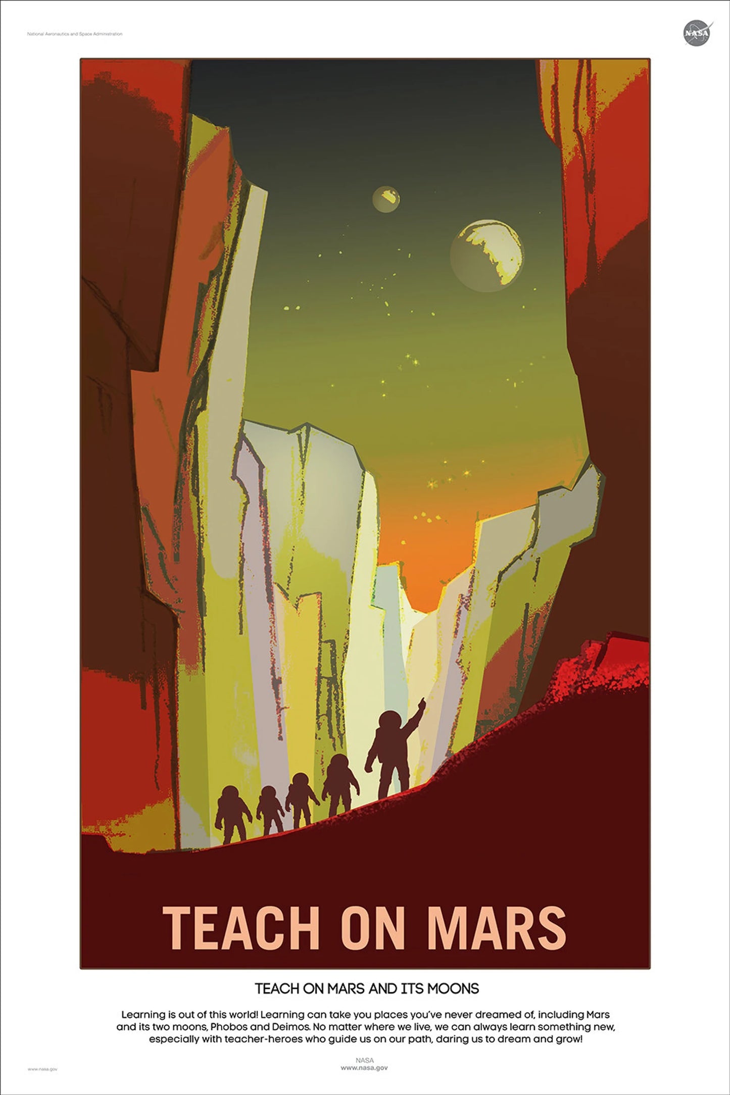 Teach on Mars - MARS Recruitment Poster