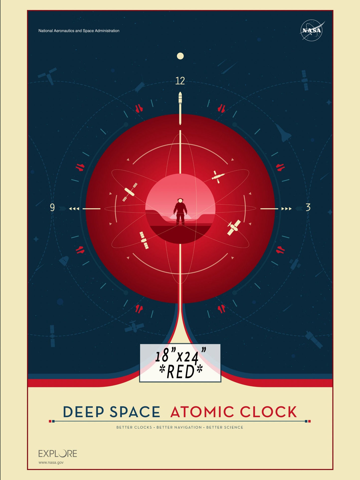 NASA / JPL - Deep Space Atomic Clock Poster Series