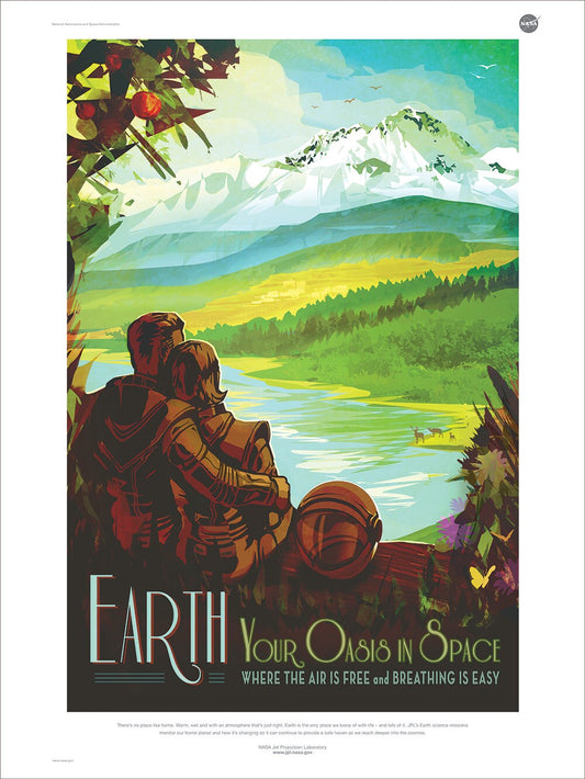 NASA / JPL - EARTH - Space Tourism Poster