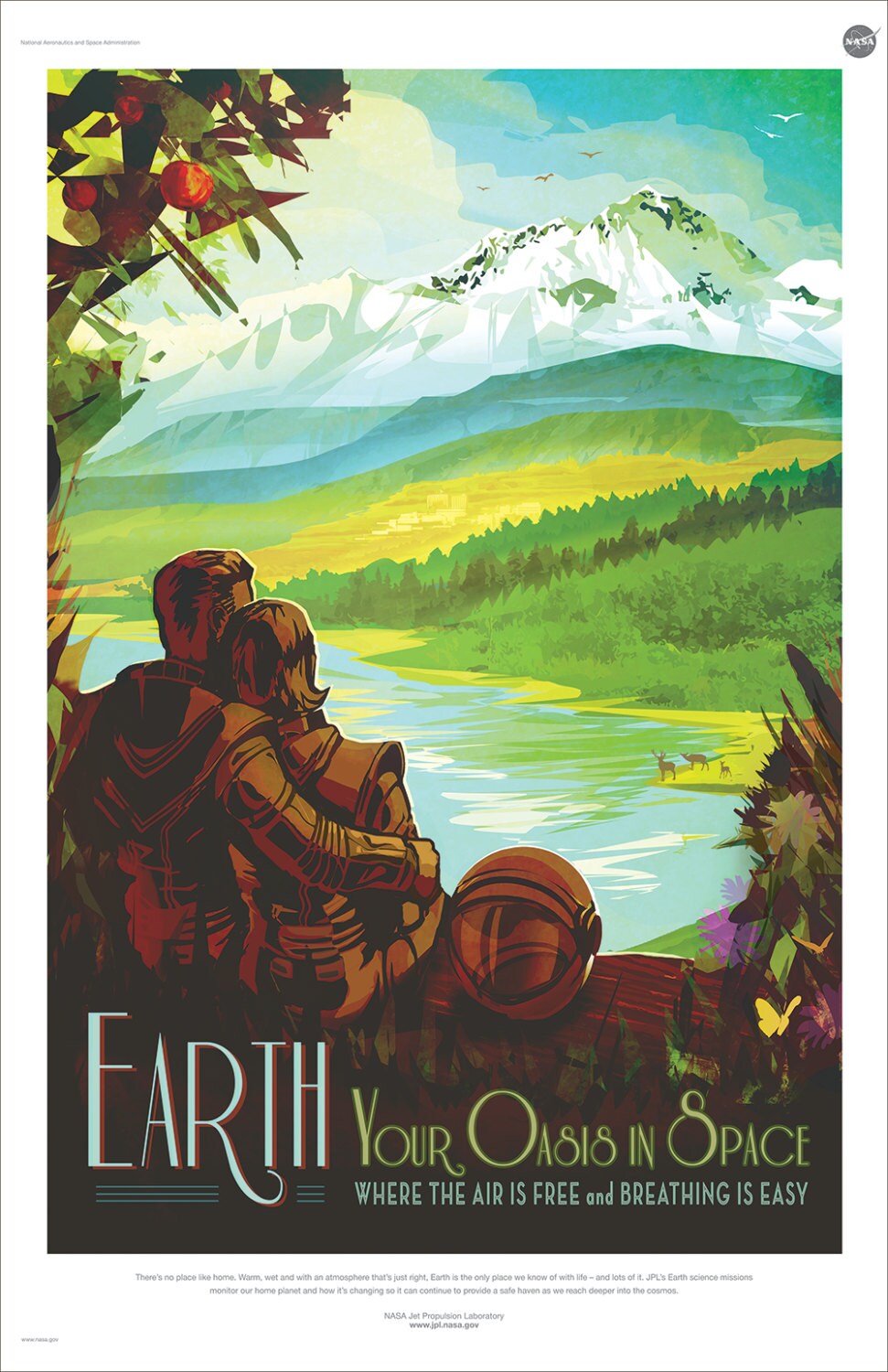 NASA / JPL - EARTH - Space Tourism Poster