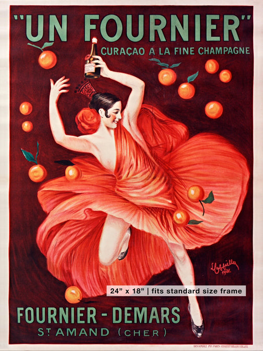 Un Fournier Champagne  | 1921 |  by Leonetto Cappiello