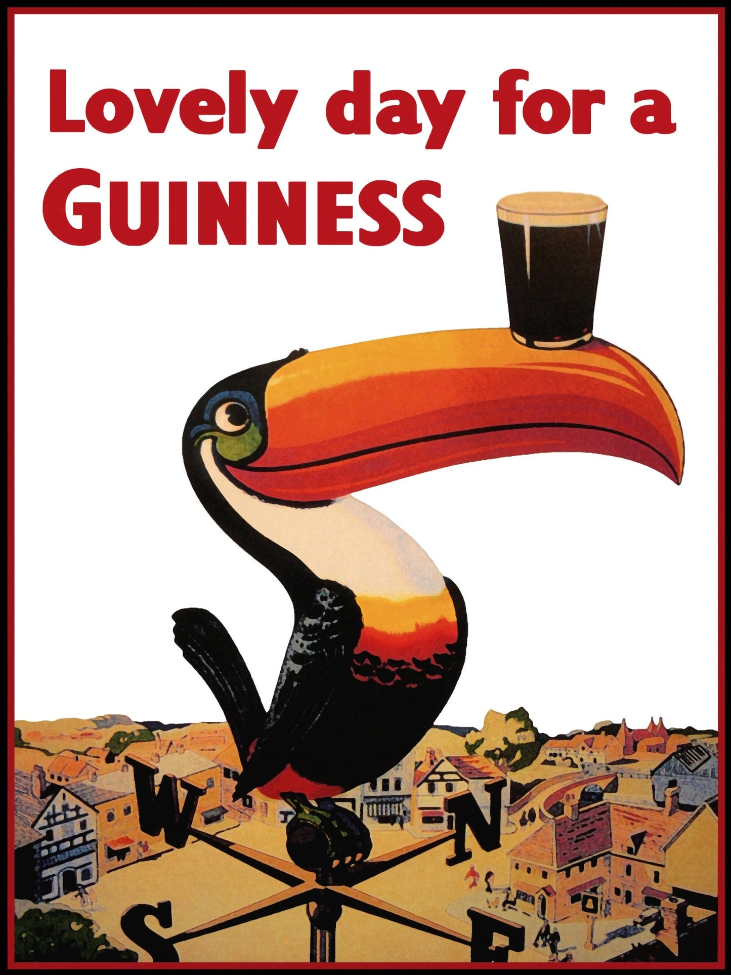 Lovely Day For A Guinness - Vintage Ad Poster