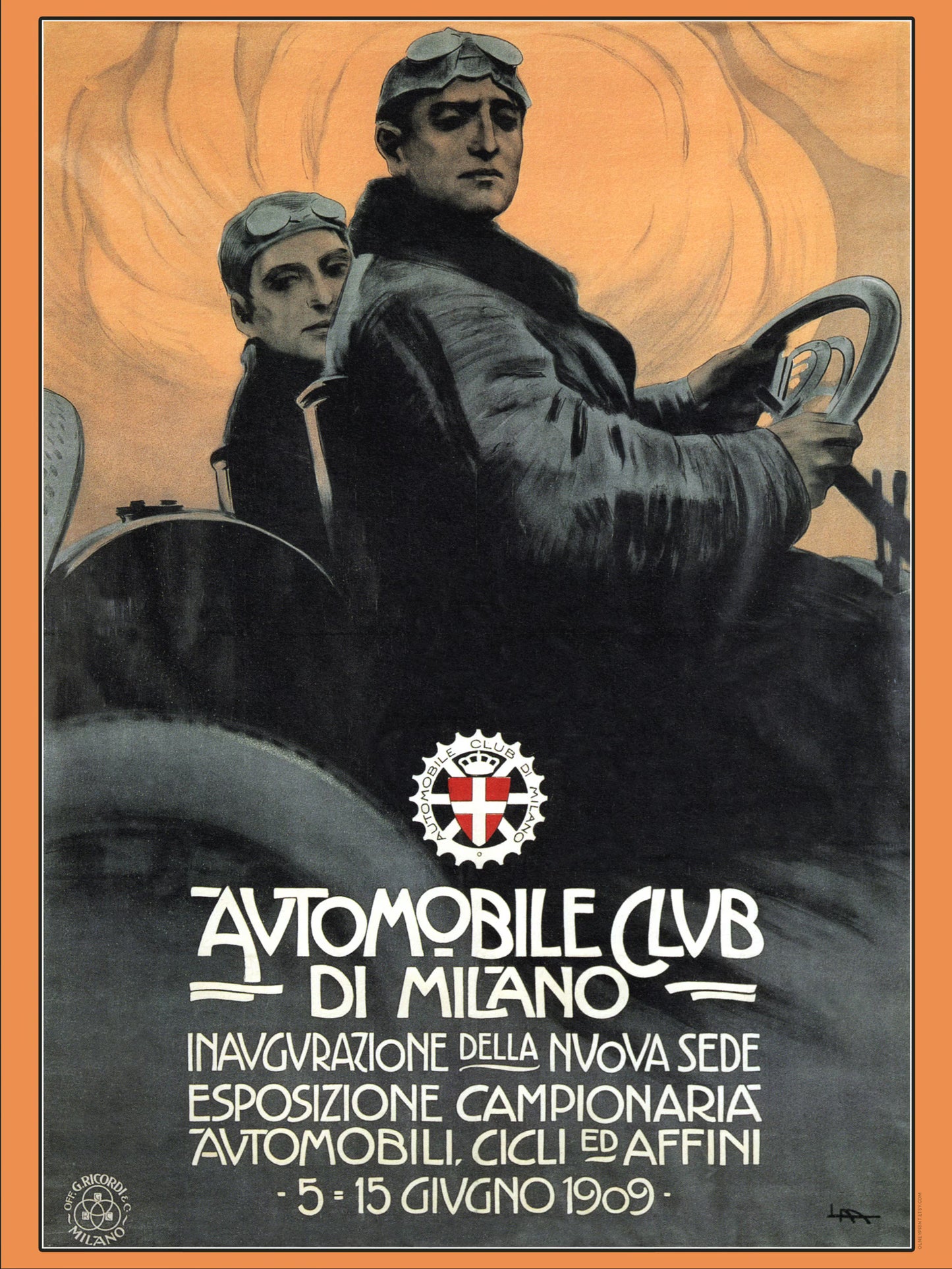 Automobile Club de Milano, 1909 | Leopoldo Metlicovitz