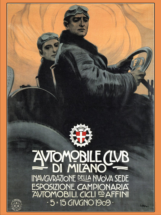 Automobile Club de Milano, 1909 | Leopoldo Metlicovitz