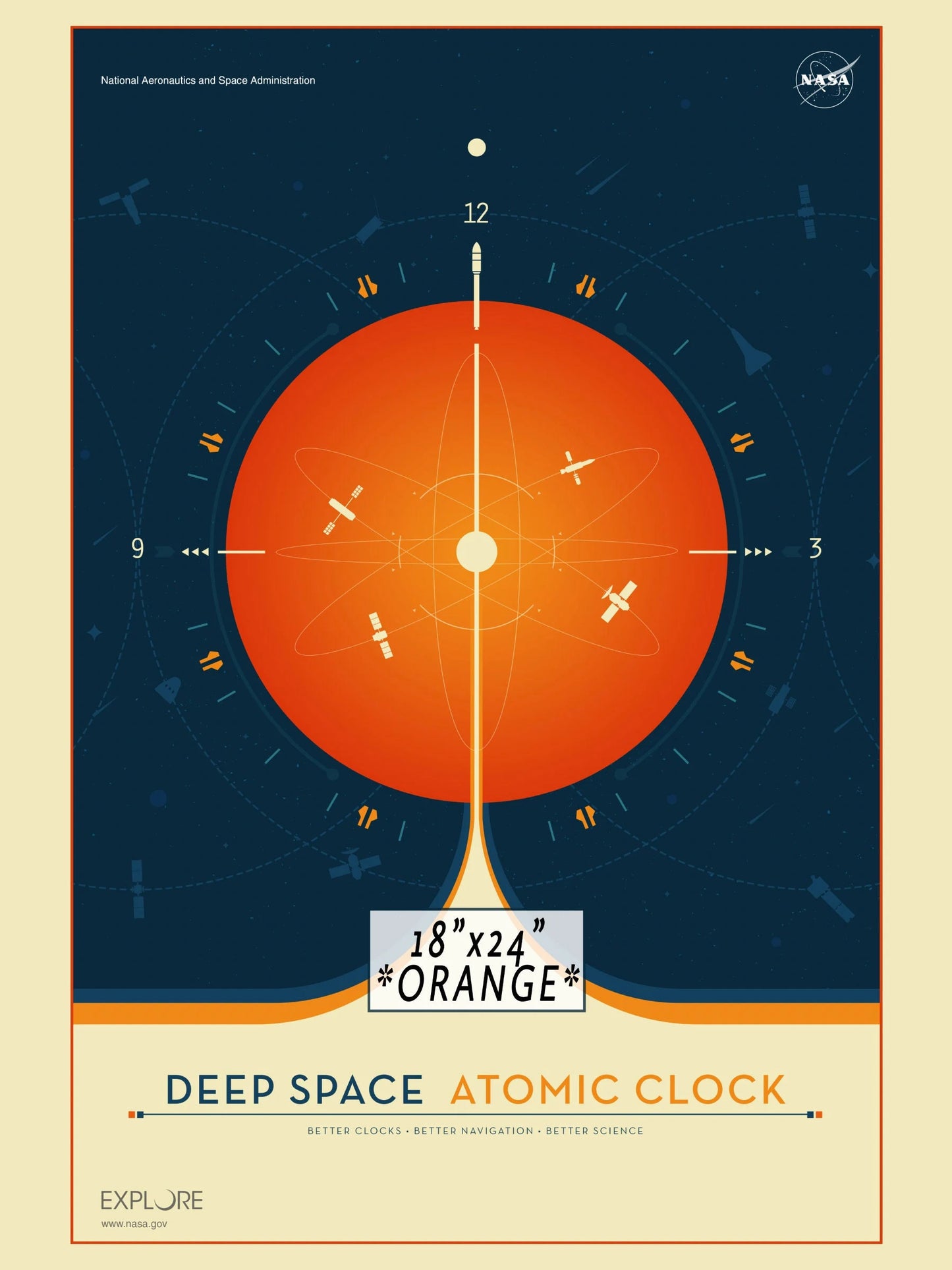 NASA / JPL - Deep Space Atomic Clock Poster Series