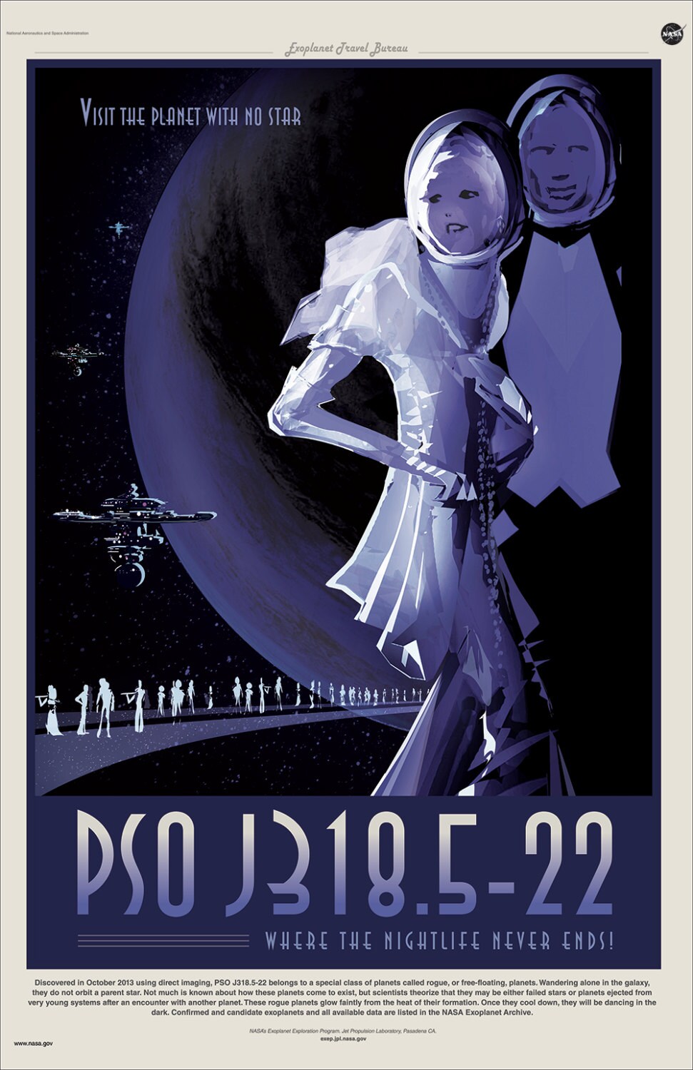 NASA / JPL - PSO J318.5-22 - Space Tourism Poster
