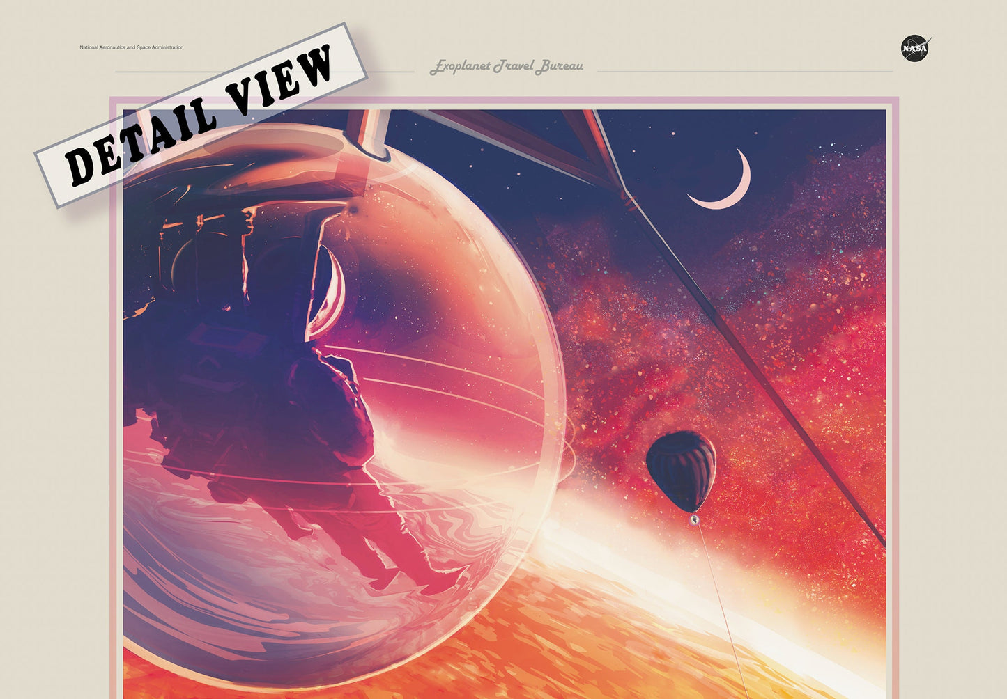 NASA / JPL - 55 Cancri e Lava Life - Space Tourism Poster