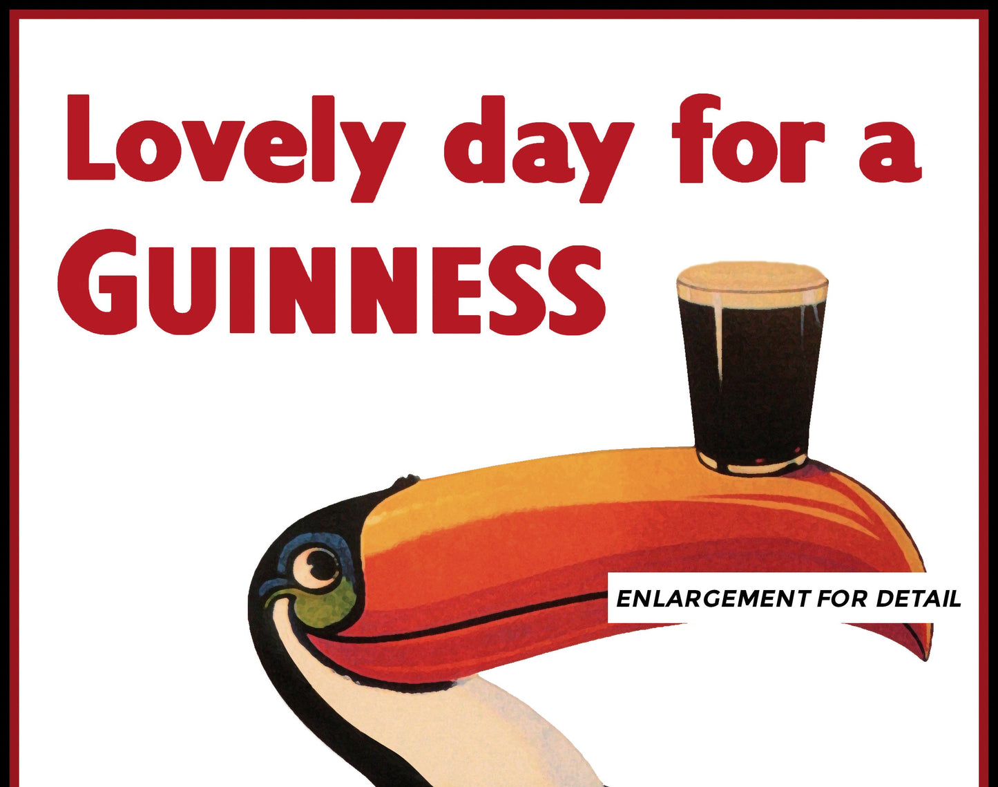 Lovely Day For A Guinness - Vintage Ad Poster