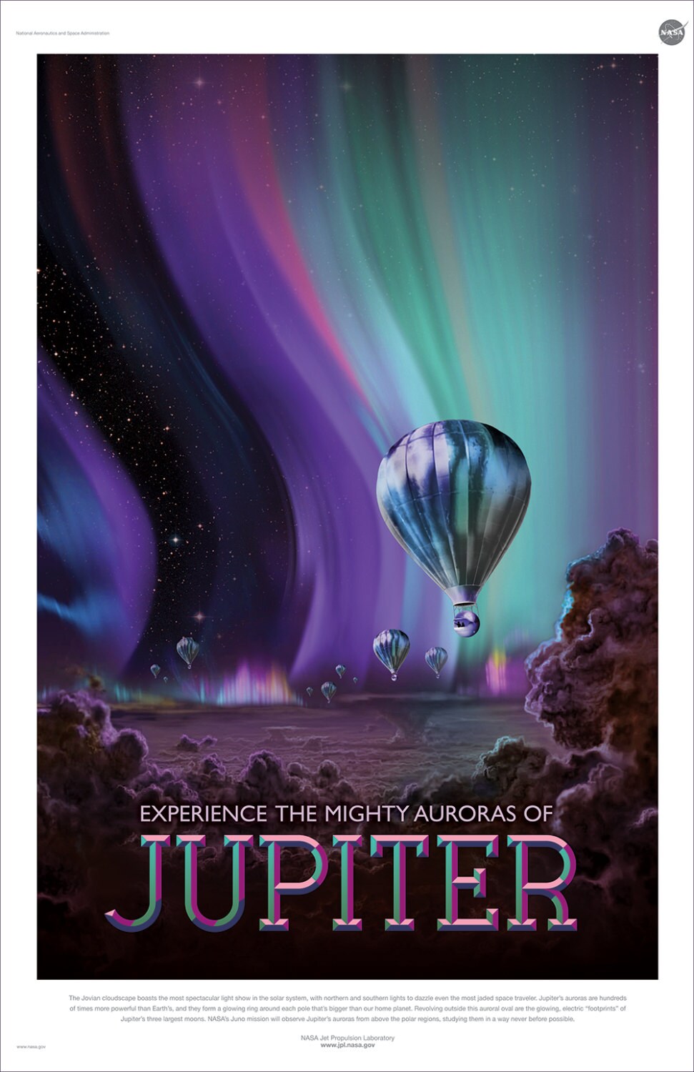 NASA / JPL - JUPITER - Space Tourism Poster