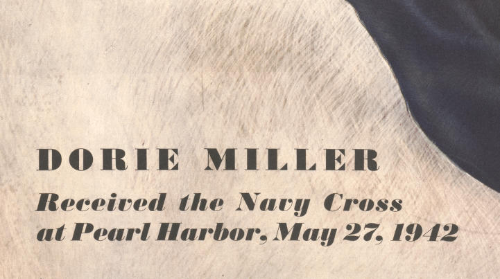 1943 US Navy recruiting poster featuring Dorie Miller