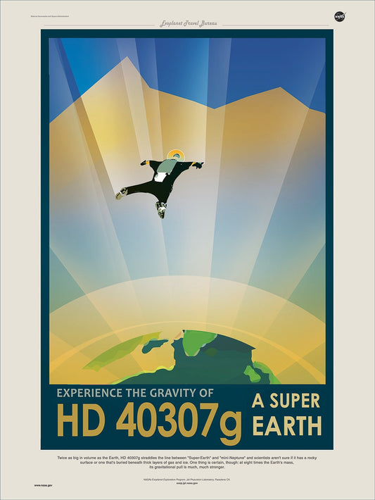NASA / JPL - HD 40307g - Space Tourism Poster
