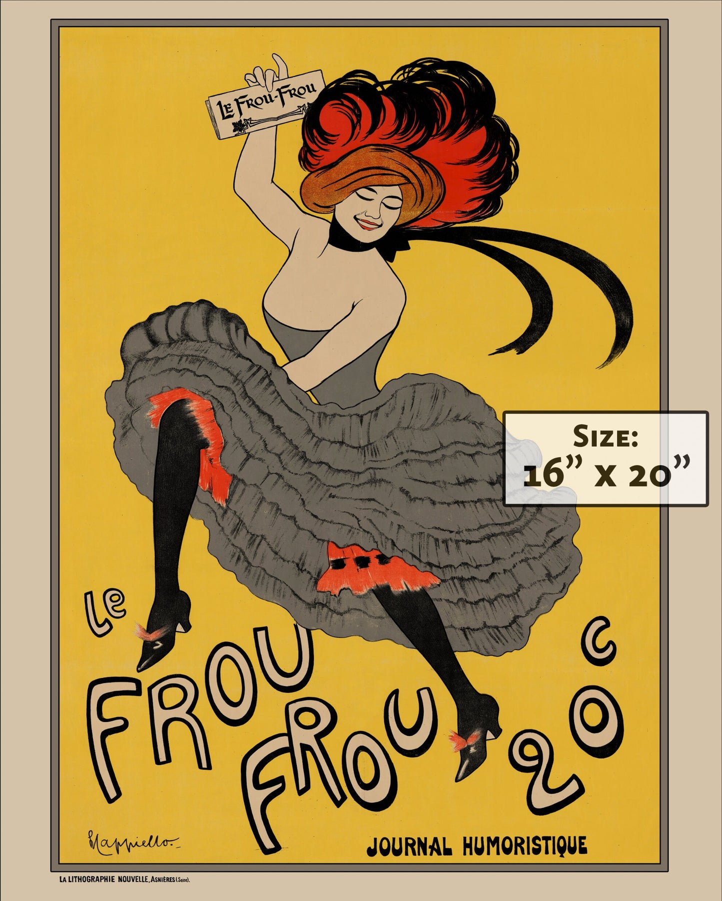 Le Frou Frou 20'  | 1899 |  by Leonetto Cappiello