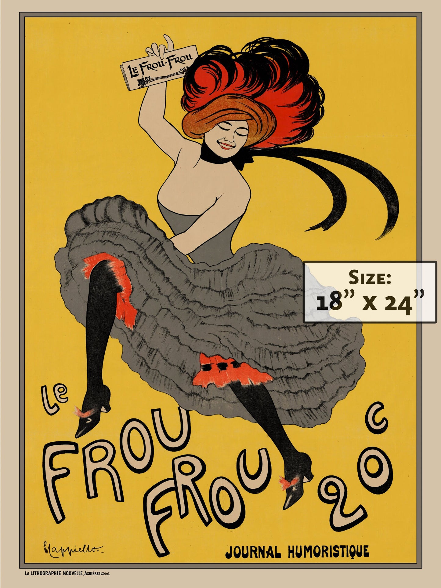 Le Frou Frou 20'  | 1899 |  by Leonetto Cappiello