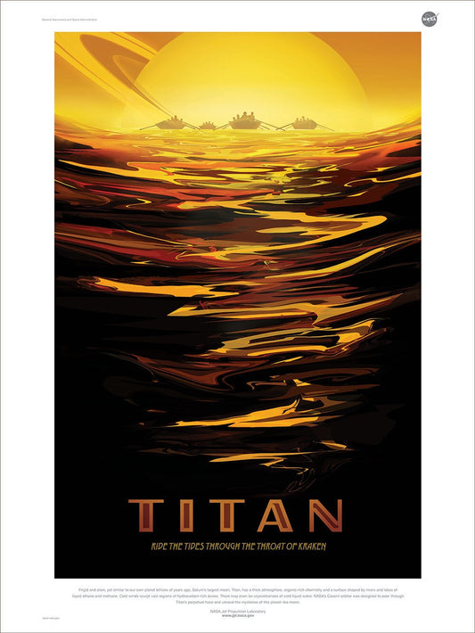 NASA / JPL - TITAN - Space Tourism Poster