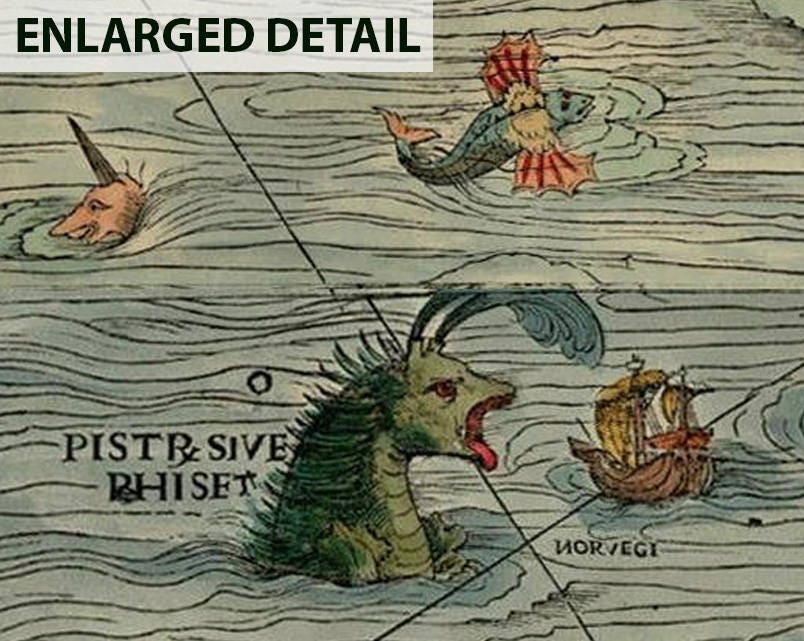 The 1539 Carta Marina by Olaus Magnus