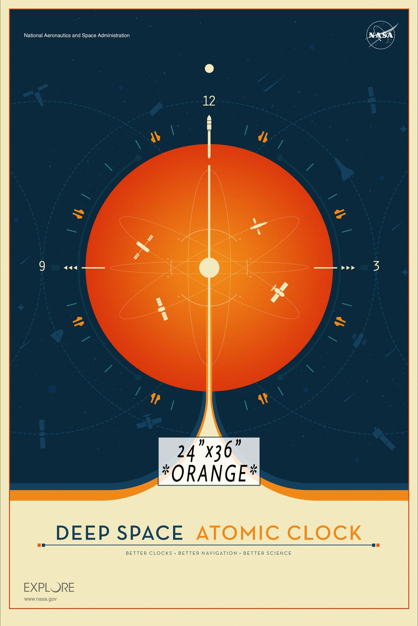 NASA / JPL - Deep Space Atomic Clock Poster Series