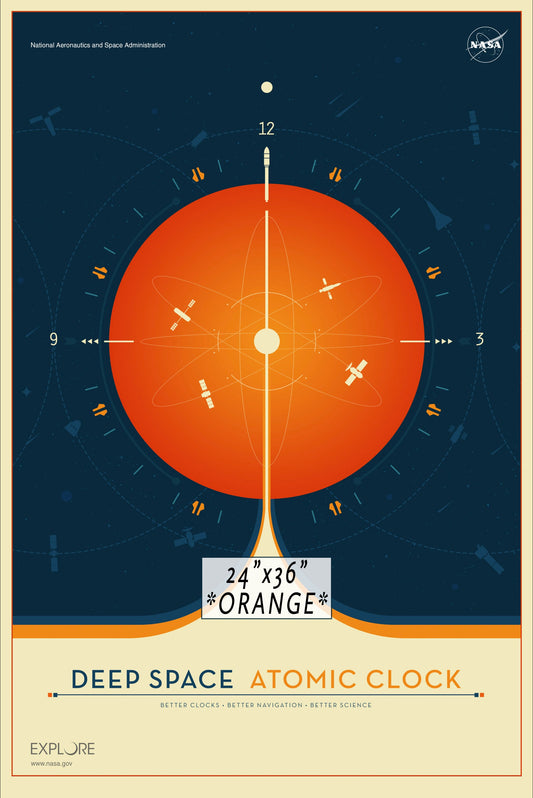 NASA / JPL - Deep Space Atomic Clock Poster Series