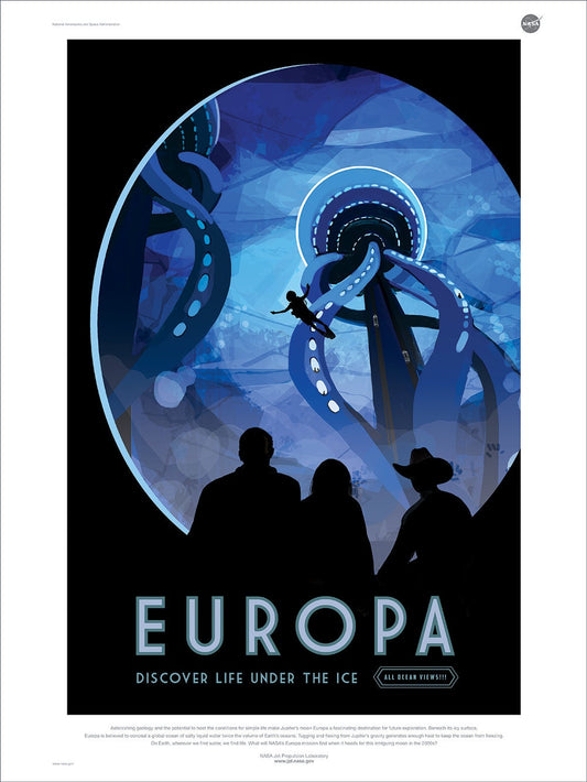 NASA / JPL - EUROPA - Space Tourism Poster