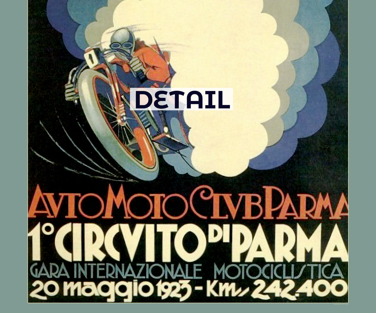 Auto Moto Club Parma  |  Gara Internazionale Motorciclista  |  by Erberto Carboni. 1923