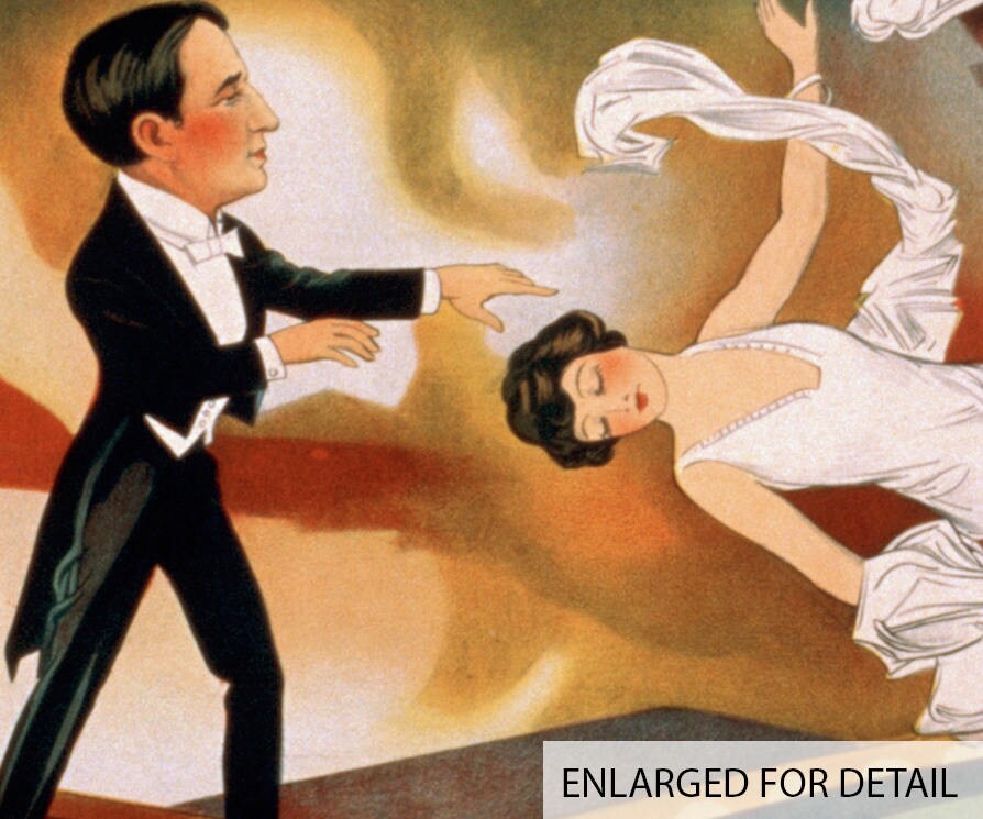 Thurston's Floating Lady Illusion Print