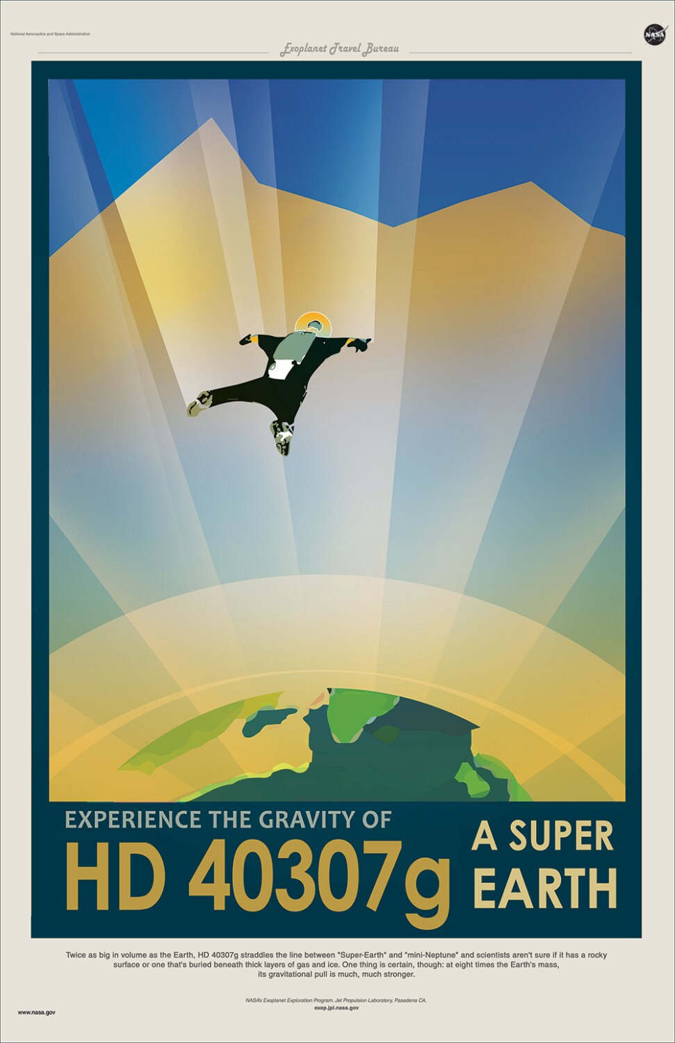 NASA / JPL - HD 40307g - Space Tourism Poster