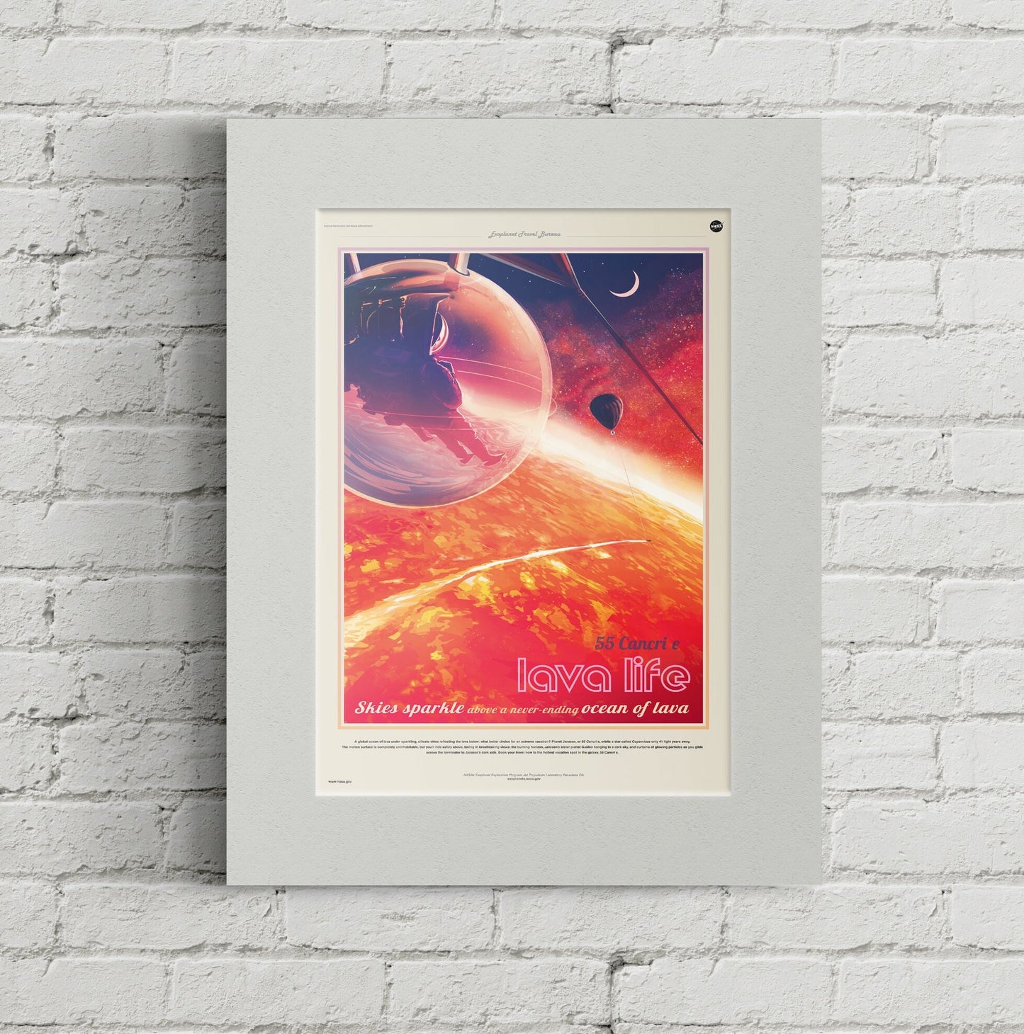 NASA / JPL - 55 Cancri e Lava Life - Space Tourism Poster