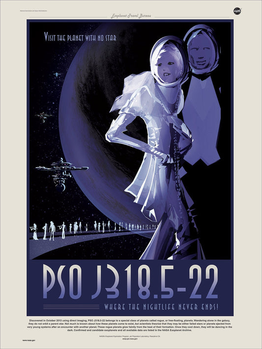 NASA / JPL - PSO J318.5-22 - Space Tourism Poster