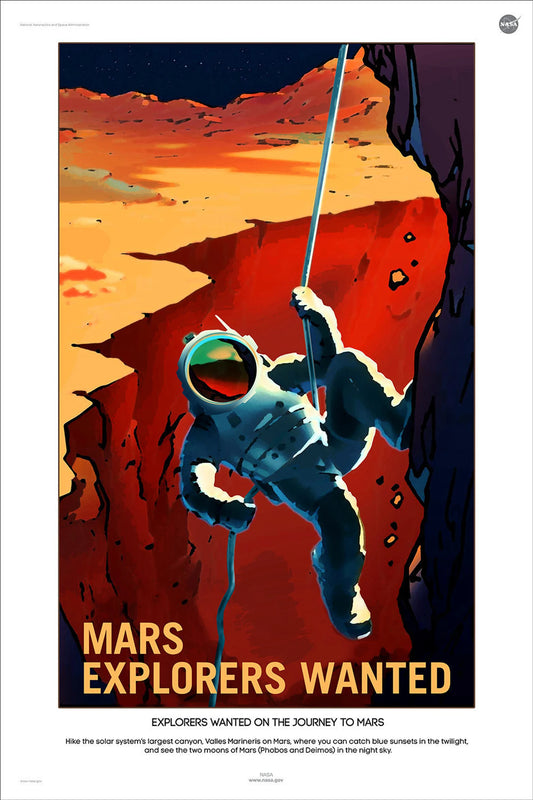 Explorers Wanted - MARS Recruitment Poster