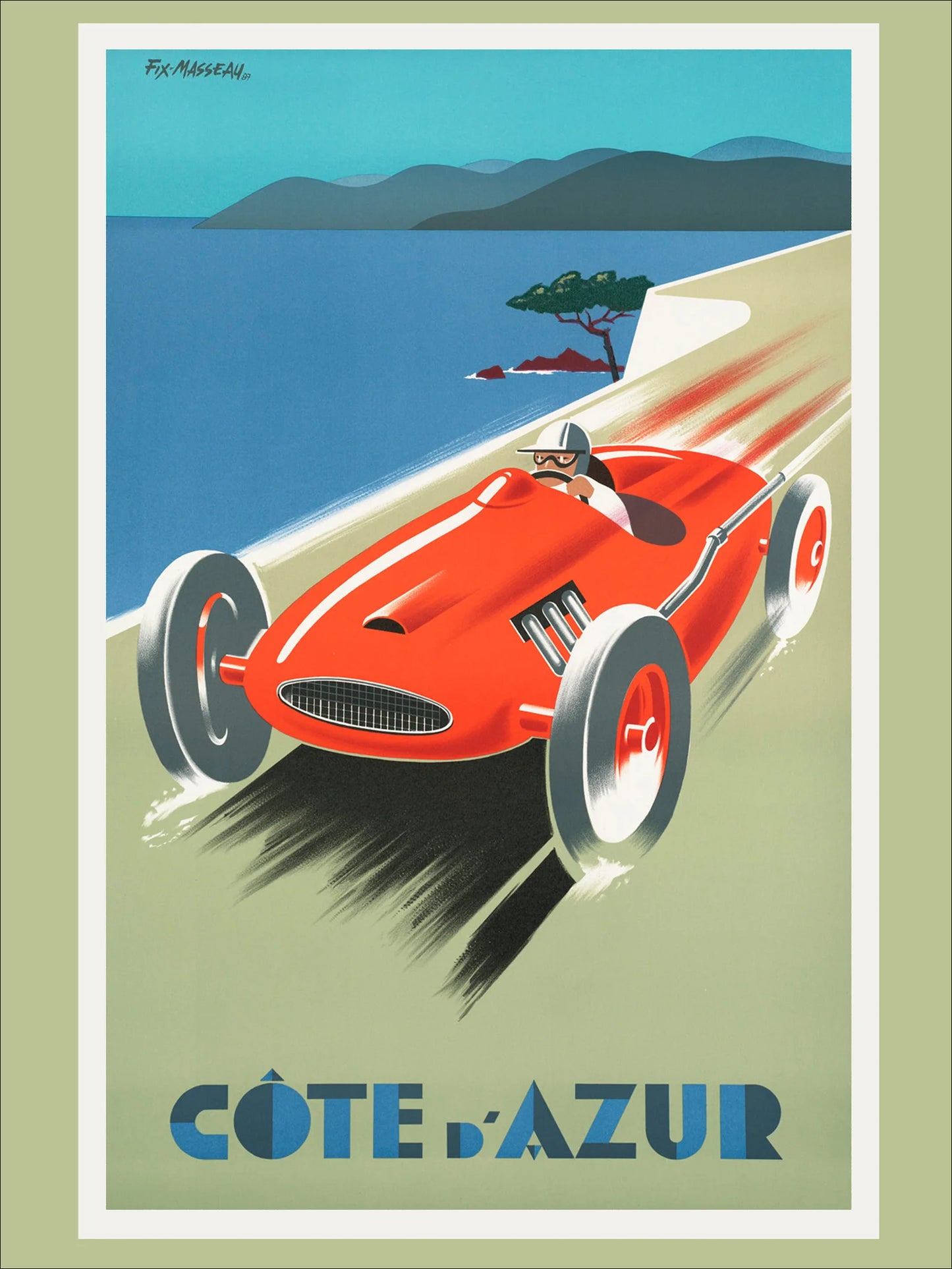 Pierre Fix-Masseau - "Cote d'Azur" - 18 x 24