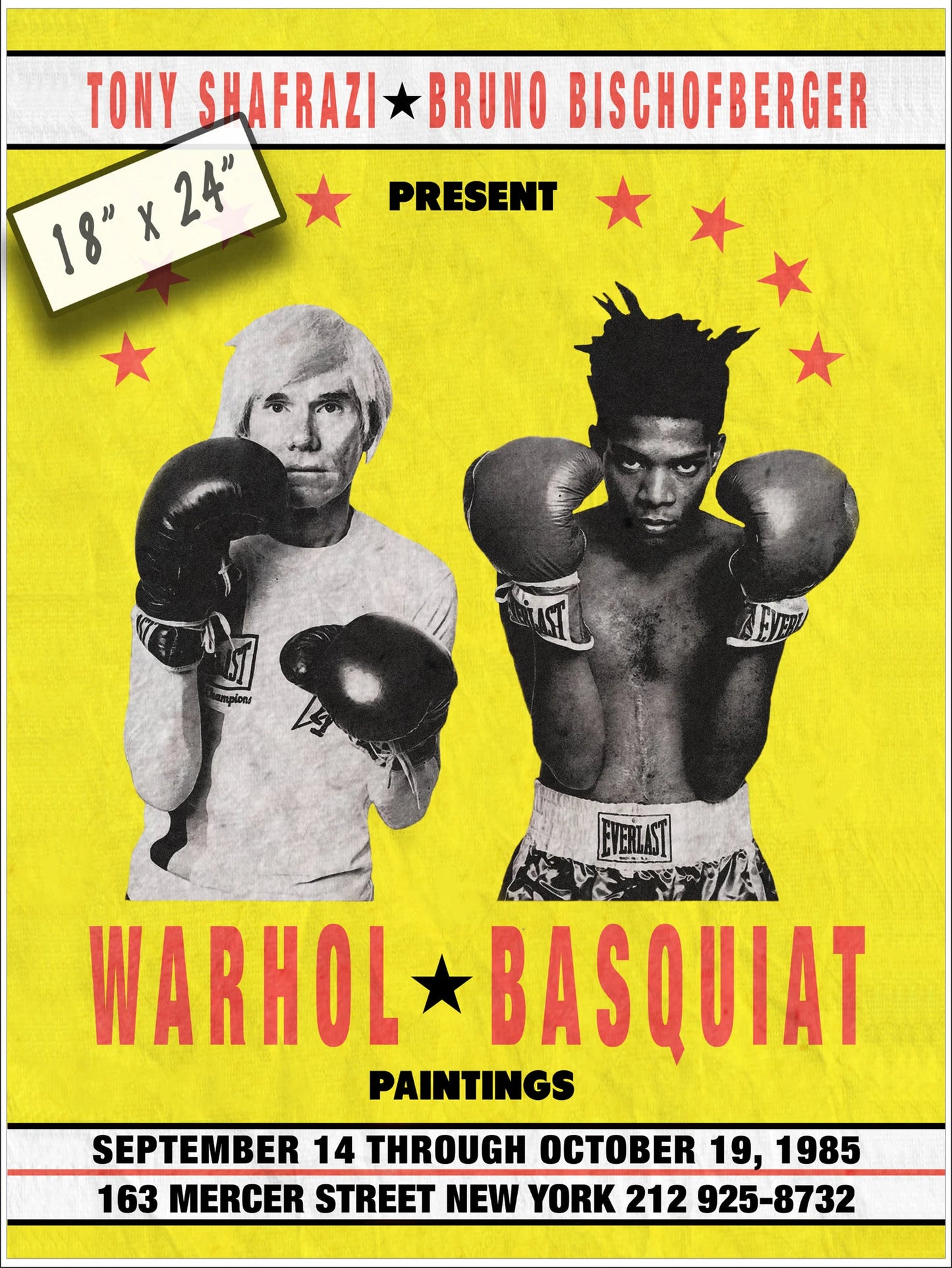Warhol Basquiat Boxing Poster, 1985